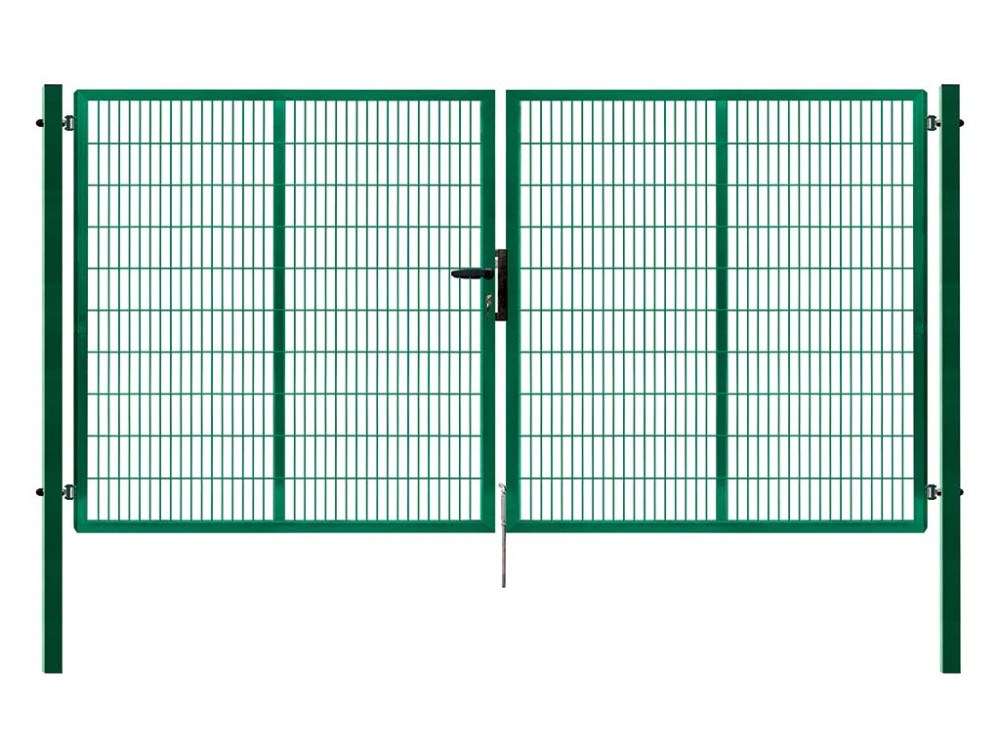 Brána PILOFOR SUPER dvoukřídlá, 4110x1980 mm, zelená PLOTY Sklad10 8595068406823