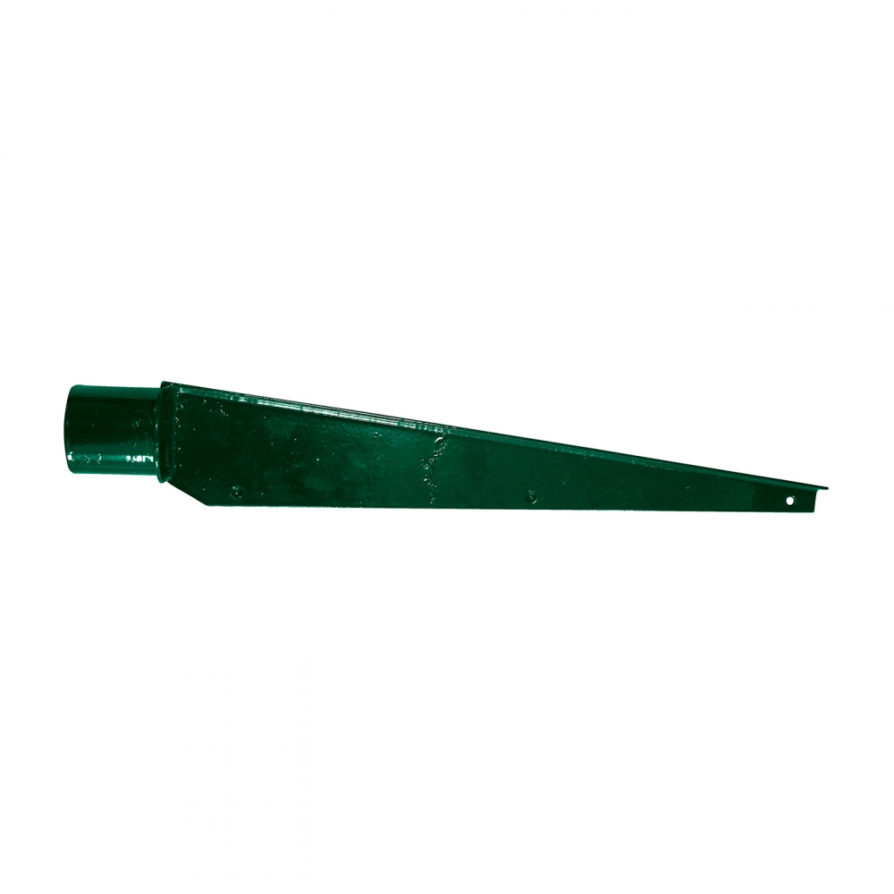 Bavolet Zn + PVC na kulatý sloupek ? 48mm rovný, koncový, zelený PLOTY Sklad10 8595068419571
