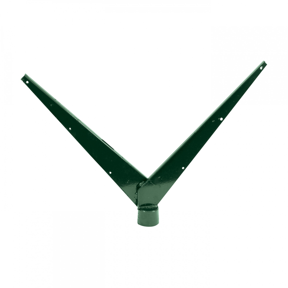 Bavolet Zn + PVC na kulatý sloupek ? 48mm, tvar "V", zelený PLOTY Sklad10 8595068448601