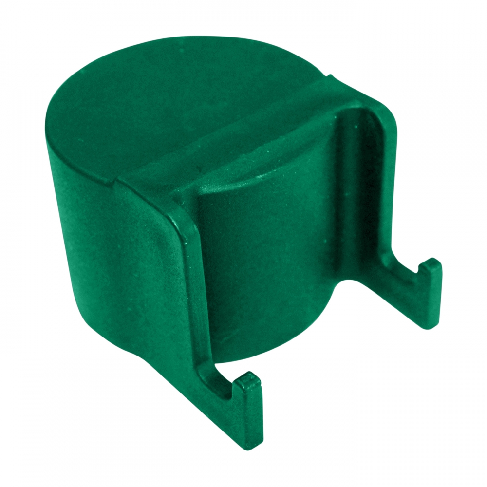 Čepička sloupku ? 48 mm s háčky na čele, zelená PLOTY Sklad10 8595068450123