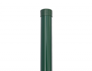 Plotový sloupek zelený průměr 38 mm,  výška 200 cm PROFI717 pouze Naší Montáží