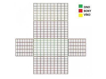 Gabionový koš - 50x50x100 cm, velikost oka 10x5 cm PLOTY a NÁŘADÍ S9 7